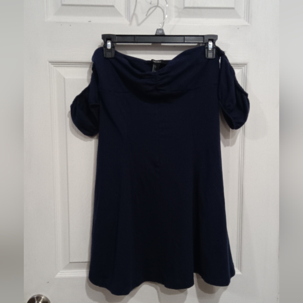 Forever 21 Off-Shoulder Puff Sleeve Mini Dress - Picture 2 of 4